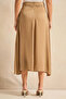 Women Brown Belted A Line Skirt - 3