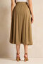 Women Brown Flared Knit Skirt - 4