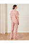 Women Red Collared Pyjama Set (2 Piece) - 4