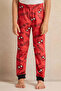 Boys Red Printed Pyjama Set (2 Piece) - 3