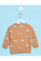 Infant Boys Beige Printed Sweatshirt - 3