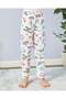 Girls White All-Over Print Pyjama Set (2 Piece) - 3