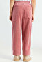 Girls Pink Elastic Wide Leg Trouser - 3