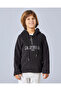 Boys Black Hooded Sweatshirt