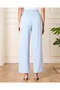Women Blue Wide Leg Trouser - 3