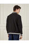 Men Black Bomber Jacket - 3