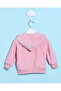 Infant Girls Pink Hooded Embellished Sweatshirt - 3