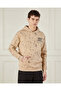 Men Beige Hooded Sweatshirt