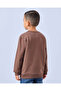 Boys Brown Printed Sweatshirt - 3