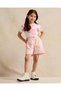 Girls Pink Plain High Waist Shorts - 2