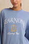 Women Blue Printed Sweatshirt - 4