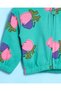 Infant Girls Green Floral Print Hooded Sweatshirt - 3