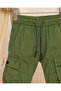 Infant Boys Olive Poplin Jogger - 2