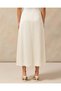 Women Ivory Plain Wide Leg Trousers - 3