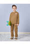 Boys Brown Embroidered Sweatshirt - 2