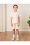 Boys Beige Striped Shorts - 2
