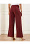 Women Burgundy Jacquard Flared Trouser - 3