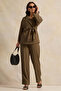 Women Brown Flared Trouser - 2