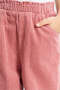 Girls Pink Elastic Wide Leg Trouser - 4
