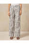 Women Grey Printed Wide Leg Trouser