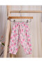 Infant Girls Pink Printed Joggers