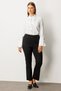 Elastic Waist Beaded Detail Trousers Black 1085-26K - 2