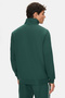 Halston Dark Green Zippered and Pocketed Printed Standard Fit Men's Sweatshirt - 3