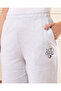 Women Grey Ribbed Hem Jog Pants - 4