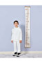 Boys White Embossed Jogger Set (2 Piece) - 7