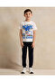 Boys Navy Printed Active Pants - 2