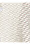 Crochet Shirt Short Sleeve Semi-Transparent Textured Cotton Blend - 6