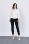 Women's Summer White Oversize Bat Sleeve Back Seam Pleated Shirt Daily Casual Stylish 7992