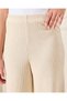 Senior Girls Cream Wide leg Pants - 4