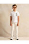 Boys Cream Plain Track Pants - 2