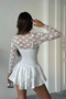 Women's Bolero Detailed Guipure Princess Dress Nbdf107 - 6