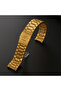 24mm Diameter Straight End Gold Color Steel Watch Band - 3