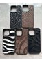 iPhone 15 Pro Max Compatible Luxury Leopard Pattern Camera Protected Plush Furry Phone Case Cover - 5