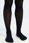 Women Black And Beige Basic Tights Set (Pack Of 2) - 3