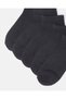 Senior Boys Black Ankle Socks Set (5 Pairs) - 3