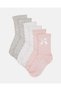 Infant Girls Assorted Ankle Length Socks (Pack Of 3)