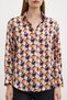 Women's Long Sleeve Patterned Colorful Cotton Satin Premium Quality Sporty Stylish Shirt - 3
