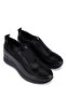 Women's Genuine Leather Black Casual Shoes - 2