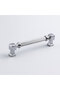 Furniture Drawer Kitchen Cabinet Cupboard Handles Kulb 22.4 cm 128 mm Striped Chrome Color Metal Handle - 6