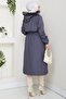 Allerli Fur Lined Bondit Coat Smoked Hm2330 - 6