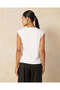 Women Ivory Rhine Stone Detailed Extended Shoulder Top - 3