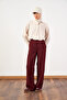 Palazzo Trousers Burgundy - 3