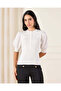 Women White With Puff Sleeves Top