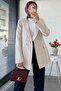Slim Fit Women's Blazer Jacket with Side Seam Detail – Stone