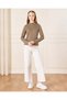 Senior Girls Brown Embellished High neck Jacquard Top - 2