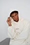Men's Oversize Sweatshirt Hoodie Chmp Studios Printed White – Hooded, Kangaroo Pocket, 3 Threads - 3